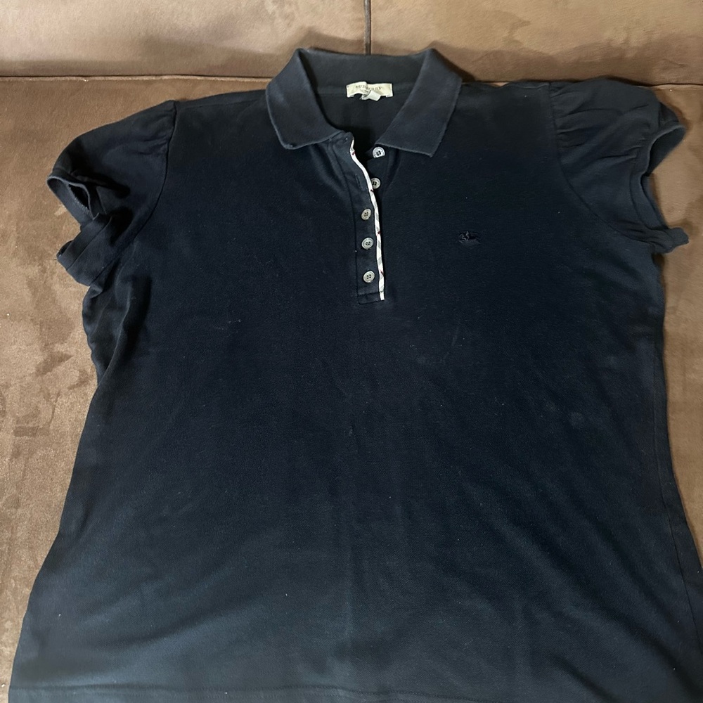 Burberry Black Polo Shirt Short Sleeve